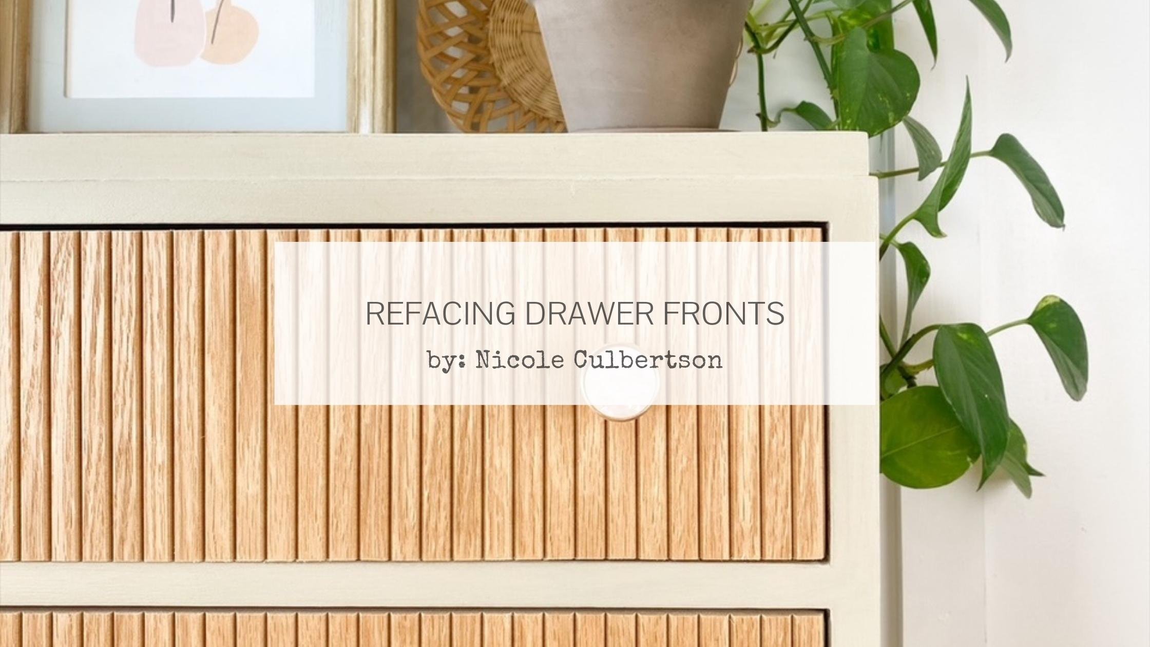 Refacing Drawer Fronts For An Updated Look — Miss Mustard Seed's Milk Paint